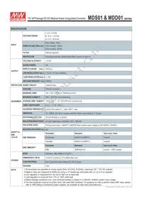 MDS01N-05 Datasheet Page 3