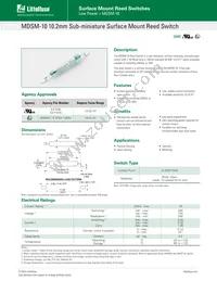 MDSM-10B-10-15 Datasheet Cover