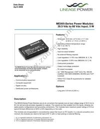 ME005BK Datasheet Cover