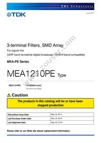 MEA1210PE400T001 Datasheet Cover
