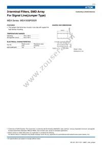 MEA1608P000R Datasheet Page 2