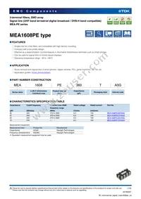 MEA1608PE360TA0G Datasheet Cover