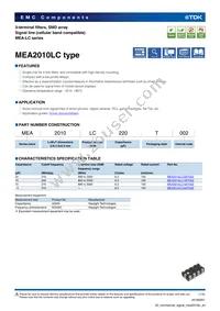 MEA2010LC220 Datasheet Cover