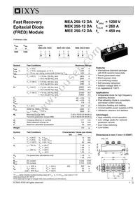MEA250-12DA Datasheet Cover
