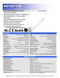 MENB1150A1851F01 Datasheet Cover