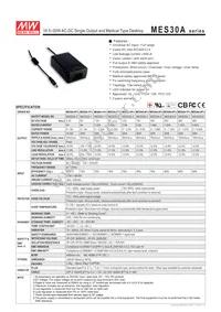 MES30A-8P1J Datasheet Cover