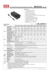 MES50A-8P1J Datasheet Cover