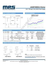 MEZD74800A-A Datasheet Page 2