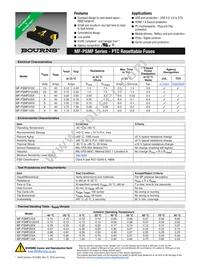 MF-PSMF110X-2 Datasheet Cover