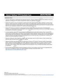 MF-PSMF110X-2 Datasheet Page 5