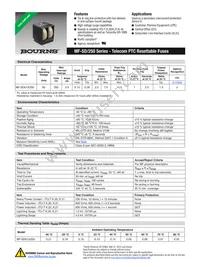 MF-SD013/250-2 Datasheet Cover