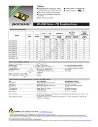 MF-USMF175-2 Datasheet Cover