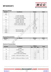 MF400K04F3-BP Datasheet Page 2