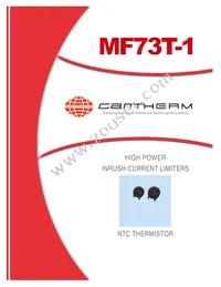 MF73T-1 10/19 Datasheet Cover