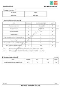 MFN1105MS-TR Datasheet Page 3