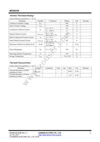 MGD623N Datasheet Page 2