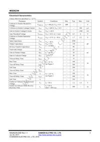 MGD623N Datasheet Page 3