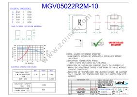 MGV05022R2M-10 Datasheet Cover