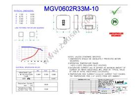 MGV0602R33M-10 Cover