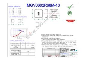 MGV0602R68M-10 Cover