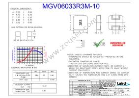 MGV06033R3M-10 Datasheet Cover