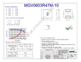 MGV0603R47M-10 Cover