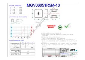 MGV06051R5M-10 Datasheet Cover