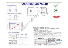 MGV06254R7M-10 Cover