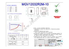 MGV12032R2M-10 Datasheet Cover