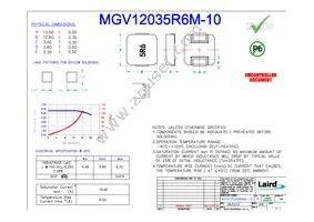 MGV12035R6M-10 Datasheet Cover