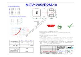 MGV12052R2M-10 Datasheet Cover