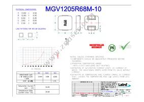 MGV1205R68M-10 Datasheet Cover