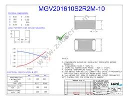 MGV201610S2R2M-10 Datasheet Cover