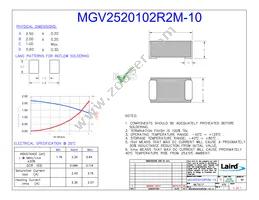 MGV2520102R2M-10 Datasheet Cover