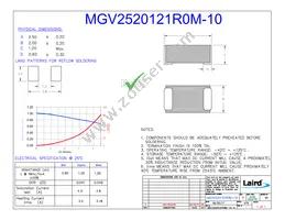 MGV2520121R0M-10 Datasheet Cover