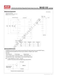 MHB100-24S24 Datasheet Page 2