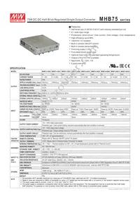 MHB75-12S12 Datasheet Cover