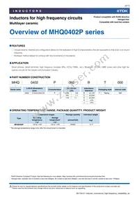 MHQ0402P9N1JT000 Datasheet Page 3