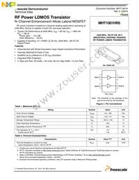 MHT1001HR5 Datasheet Cover