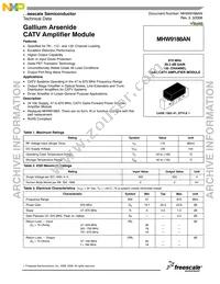 MHW9188AN Datasheet Cover