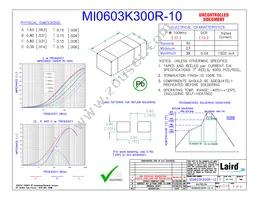 MI0603K300R-10 Datasheet Cover