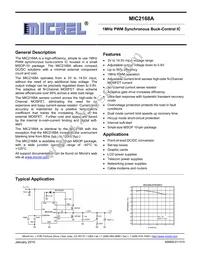 MIC2168ABMM-TR Datasheet Cover