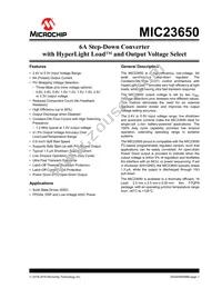 MIC23650YFT-TR Datasheet Cover