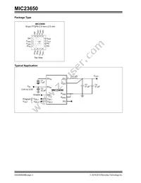 MIC23650YFT-TR Datasheet Page 2