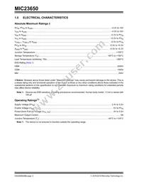 MIC23650YFT-TR Datasheet Page 4