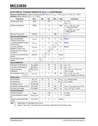 MIC23650YFT-TR Datasheet Page 6