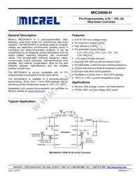 MIC24046-HYFL-TR Datasheet Cover