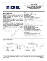 MIC24085DYML-TX Datasheet Cover