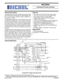 MIC2580A-1.6YTS-TR Datasheet Cover