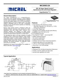 MIC26903-ZAYJL-TR Datasheet Cover